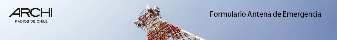 Formulario Antena de emergencia